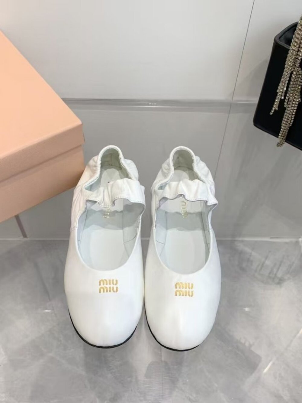 Miu Miu Women White ballet shoes - Picture 7 of 8